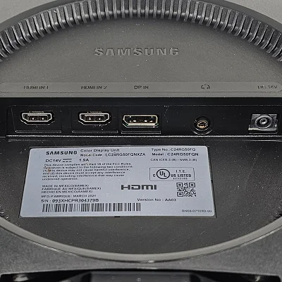 Samsung C24RG50FQN 24" Curved Gaming Monitor - photo 8
