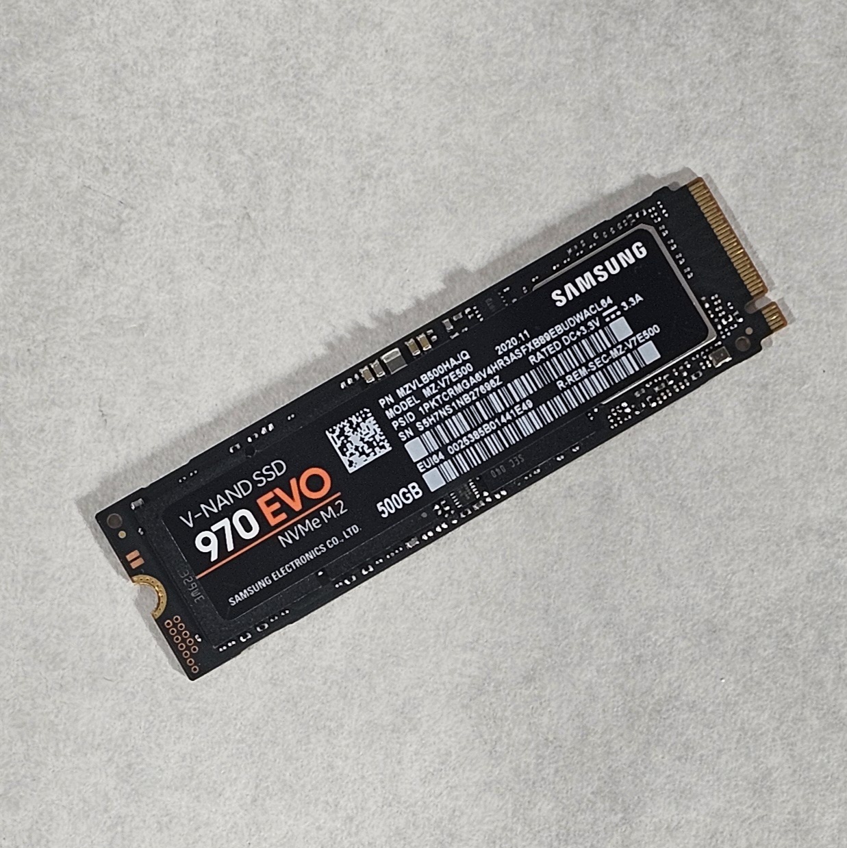 500GB NVMe M.2 SSD Samsung 970 EVO