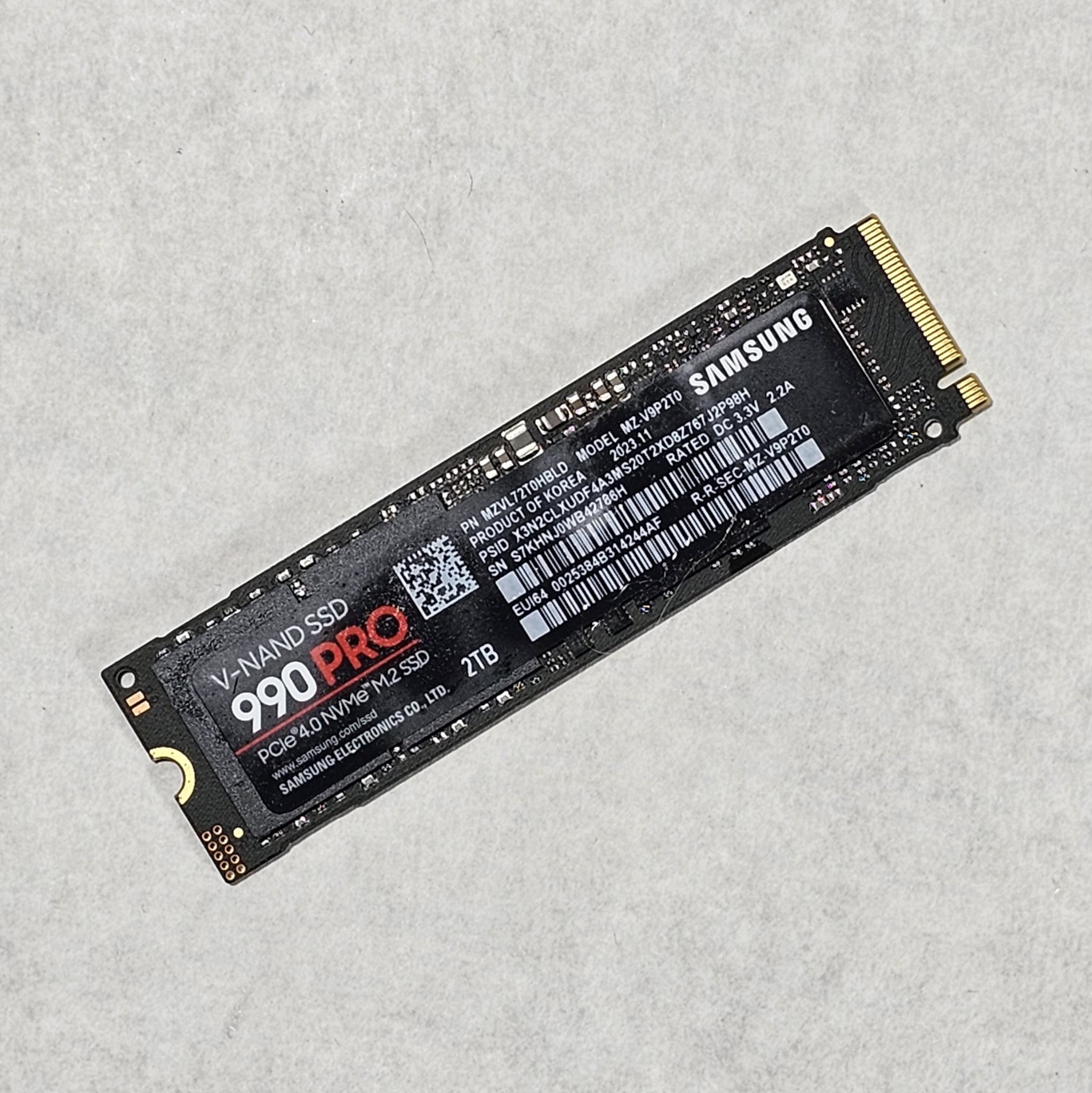 2TB NVMe M.2 SSD Gen4 Samsung 990 Pro