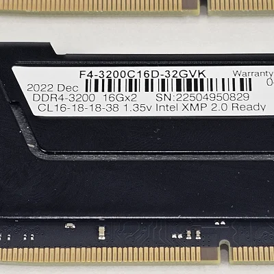 32GB DDR4 (2x16GB) CL16 3200MT/s G.Skill Ripjaws V - photo 3
