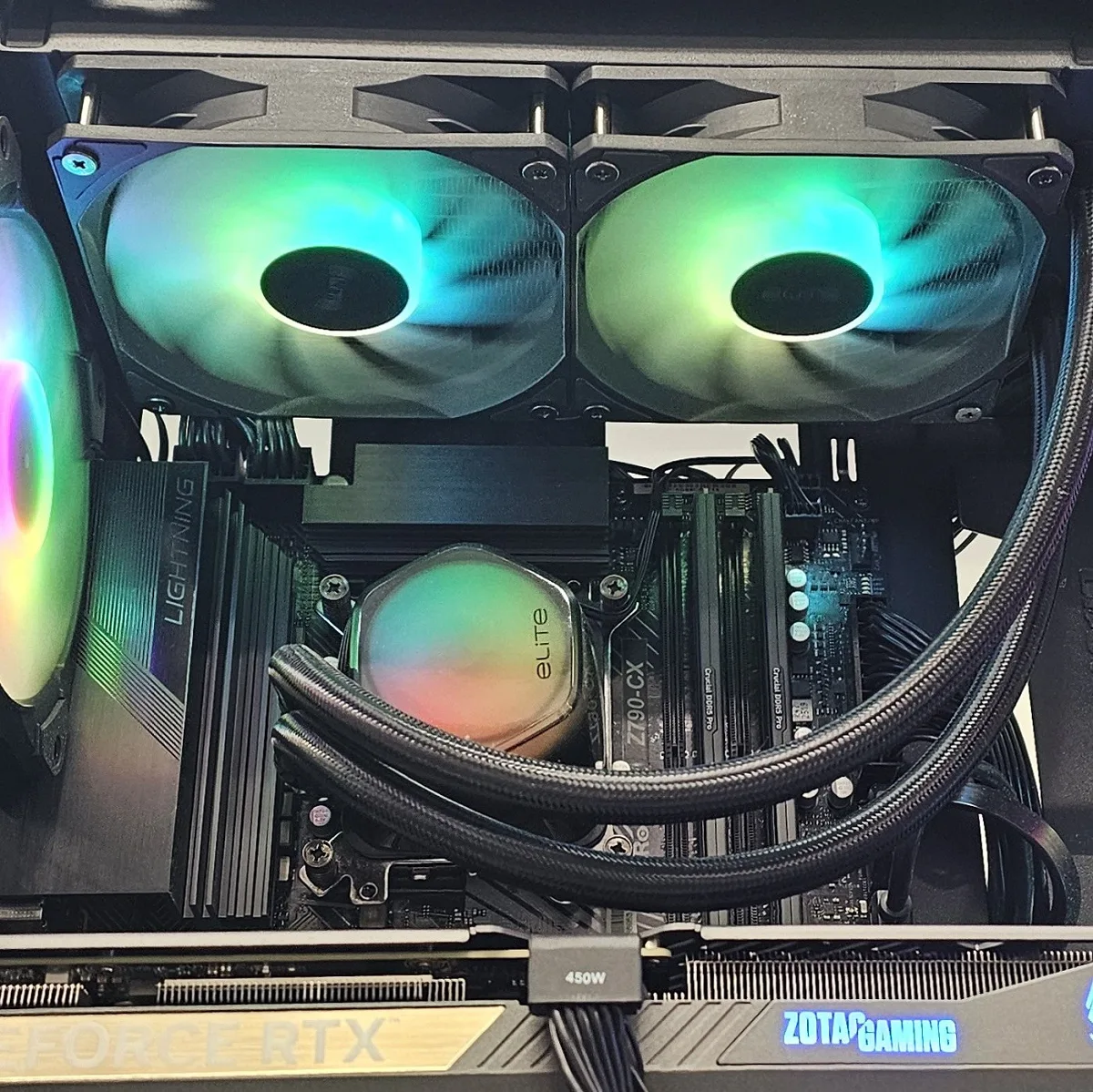 240mm AIO ELITE RGB CPU Liquid Cooler for Intel LGA1700