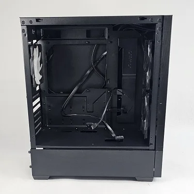 Black PowerSpec PC Case with Tempered Glass w/ 3 Fans - photo 2