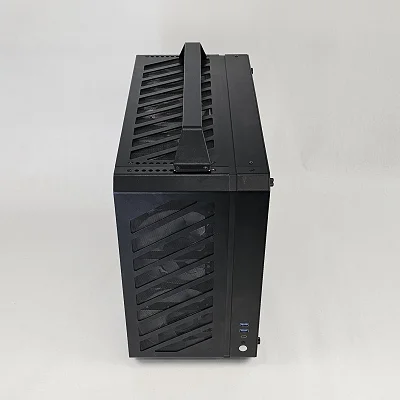 Black PC Case with Tempered Glass w/ 5 Fans - photo 5