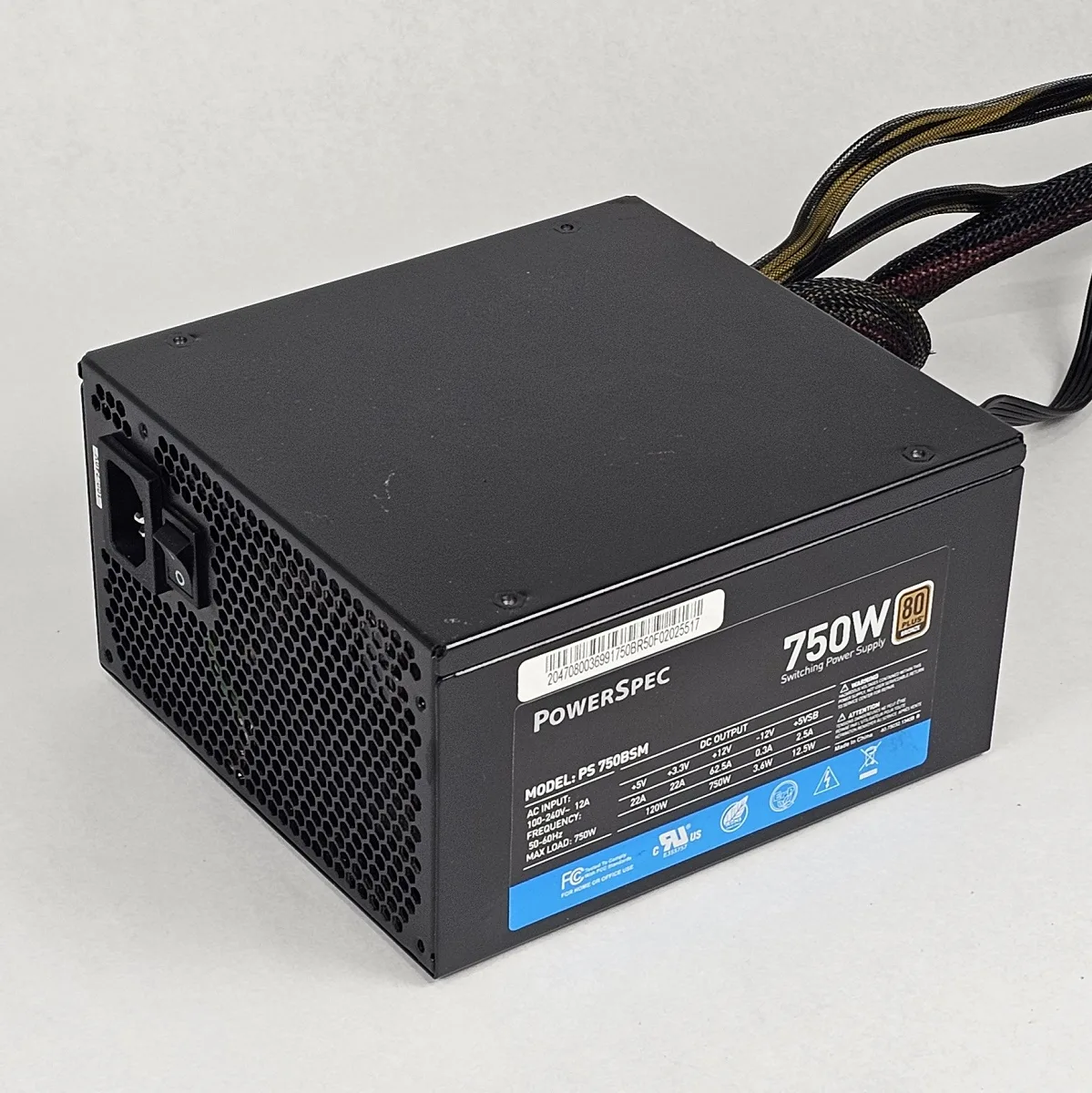750 Watt PSU PowerSpec PS 750BSM Power Supply