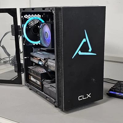 Black CLX PC Case with Tempered Glass w/ 3 Fans - photo 9