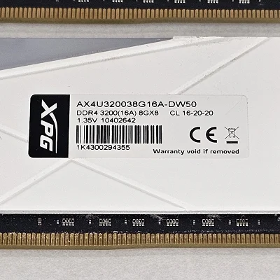 16GB DDR4 (2x8GB) CL16 3200MT/s ADATA XPG - photo 4