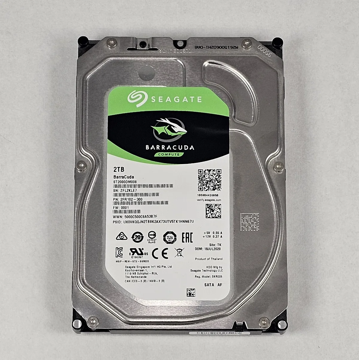 2TB 3.5" Hard Drive Seagate BarraCuda
