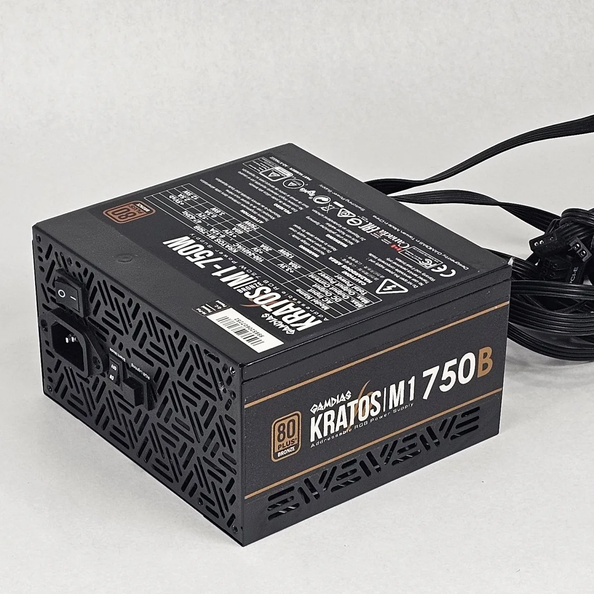 750 Watt PSU GAMDIAS KRATOS M1-750B Power Supply
