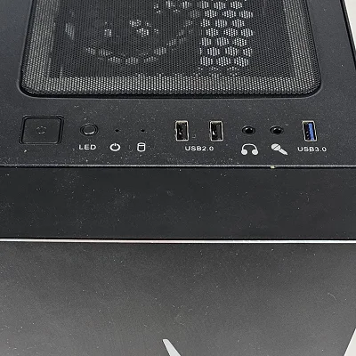 Black CLX PC Case with Tempered Glass w/ 3 Fans - photo 8