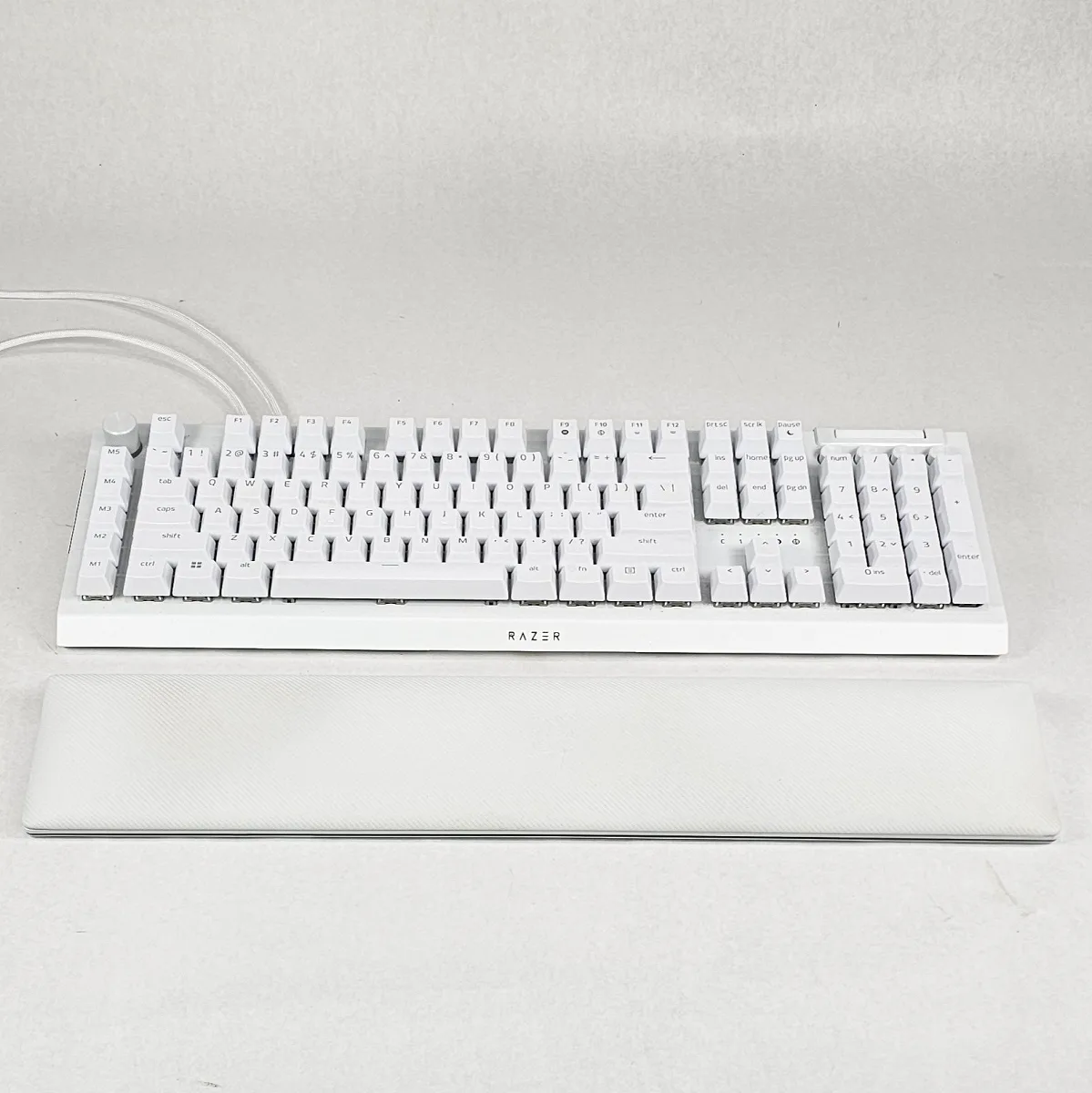 Razer BlackWidow V4 Pro White Edition Mechanical Gaming Keyboard - White Wired