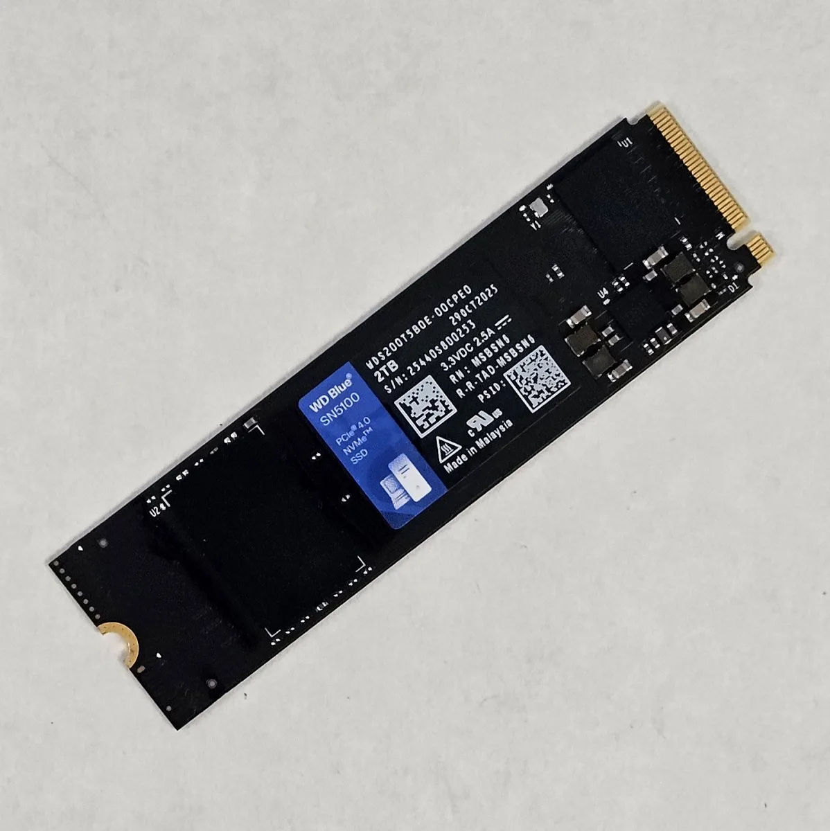 2TB NVMe M.2 SSD WD Blue SN5100 Gen4
