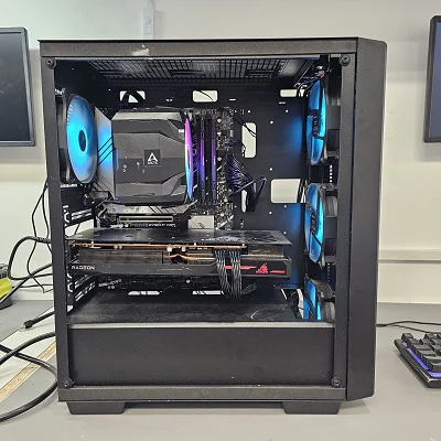 Black DeepCool PC Case with Tempered Glass w/ 4 Fans - photo 10