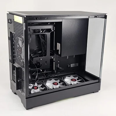 Black Skytech Gaming PC Case with Tempered Glass w/ 4 Fans - photo 3