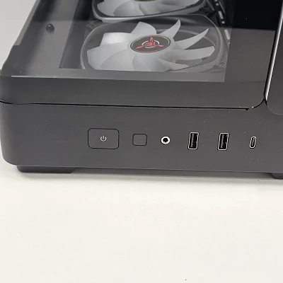 Black Skytech Gaming PC Case with Tempered Glass w/ 4 Fans - photo 8