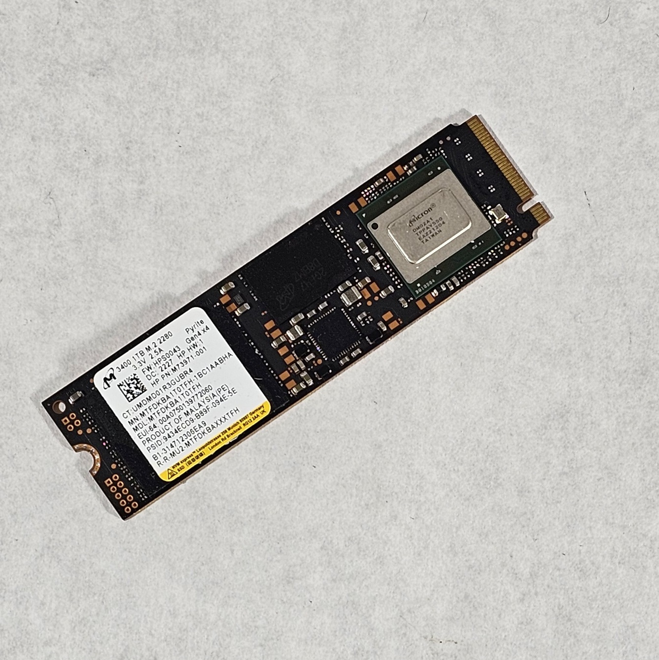 1TB NVMe M.2 SSD Pyrite