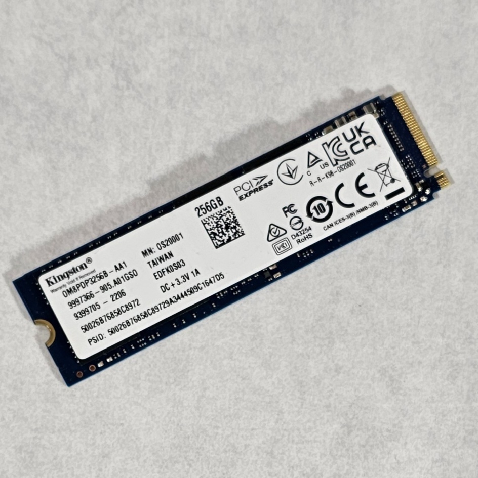 256GB NVMe M.2 SSD Kingston