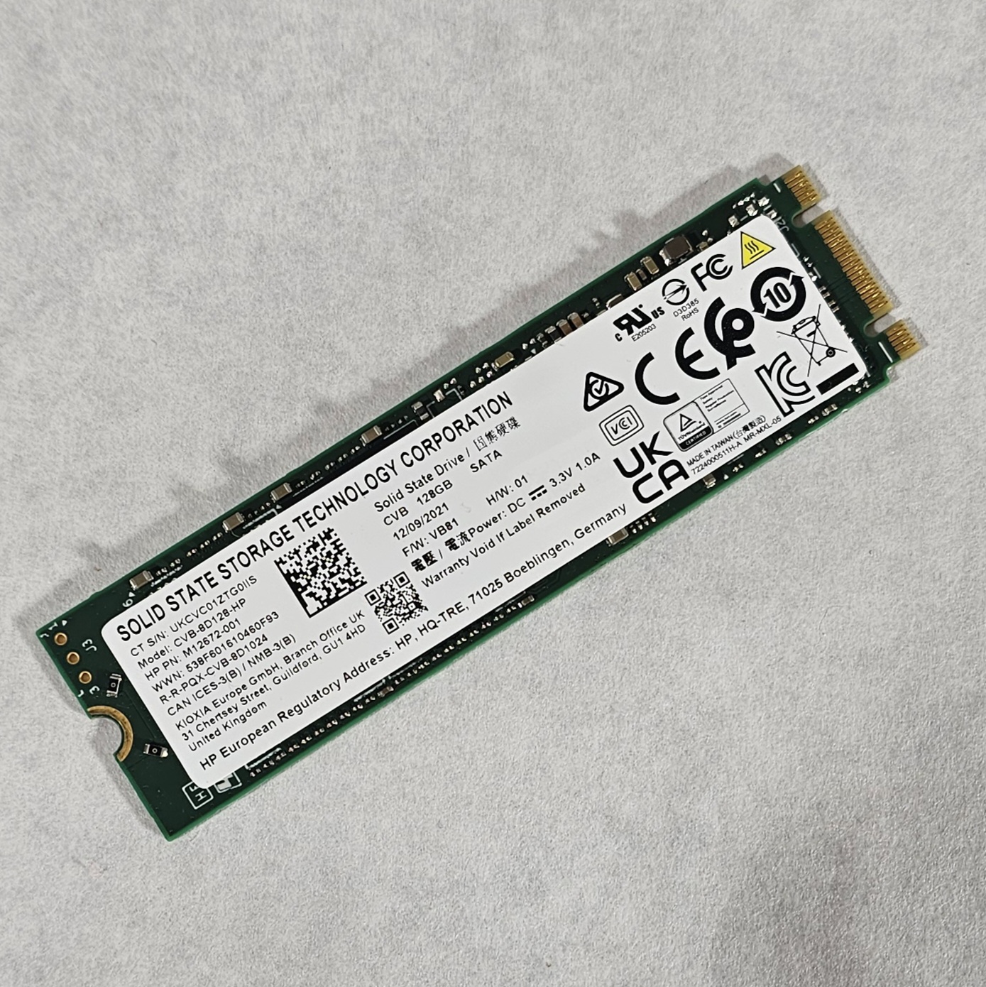 128GB NVMe M.2 SSD