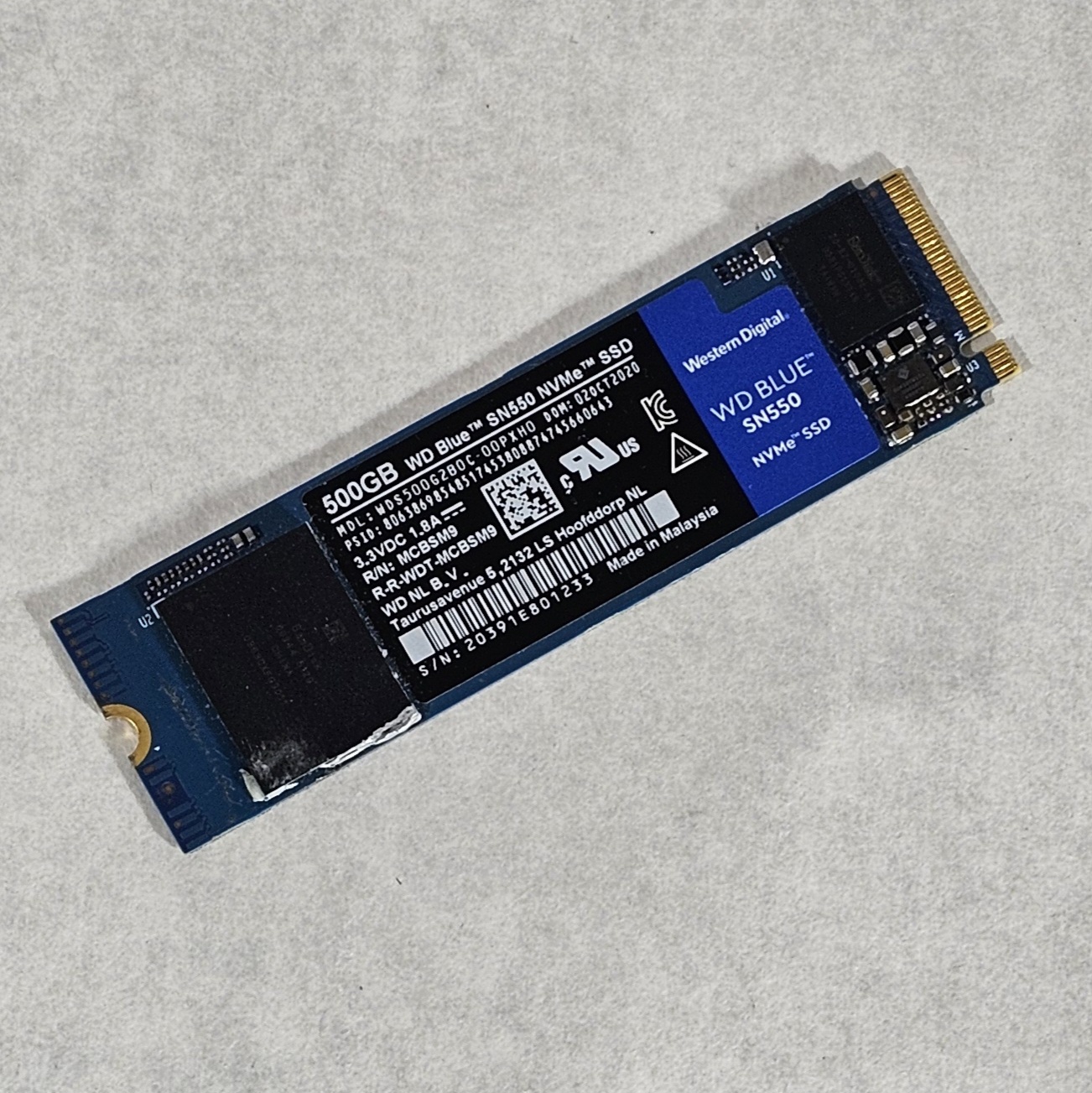 500GB NVMe M.2 SSD WD Blue SN550 - Ready to Ship