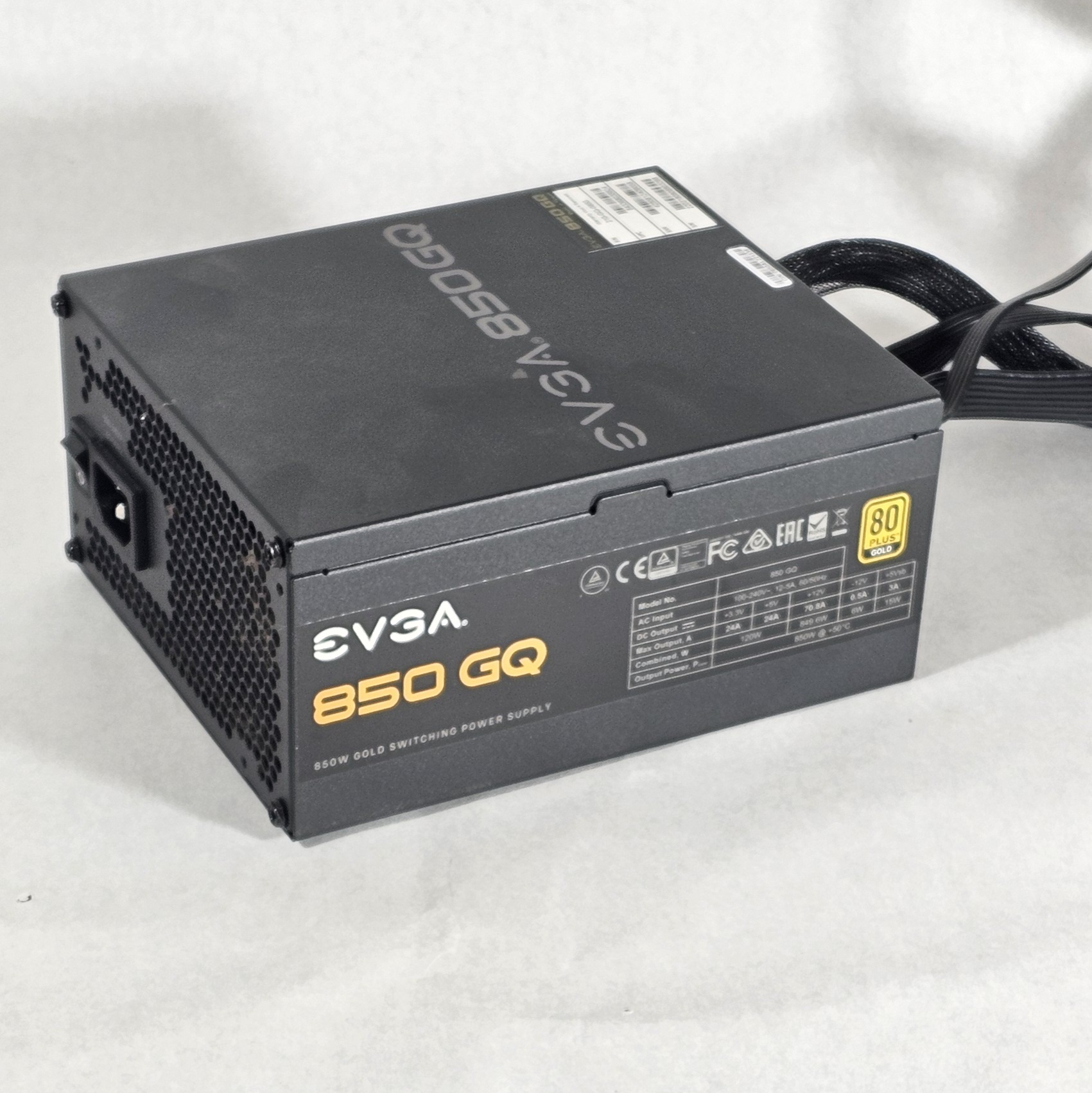 850 Watt PSU 80+ GOLD EVGA 850 GQ Power Supply