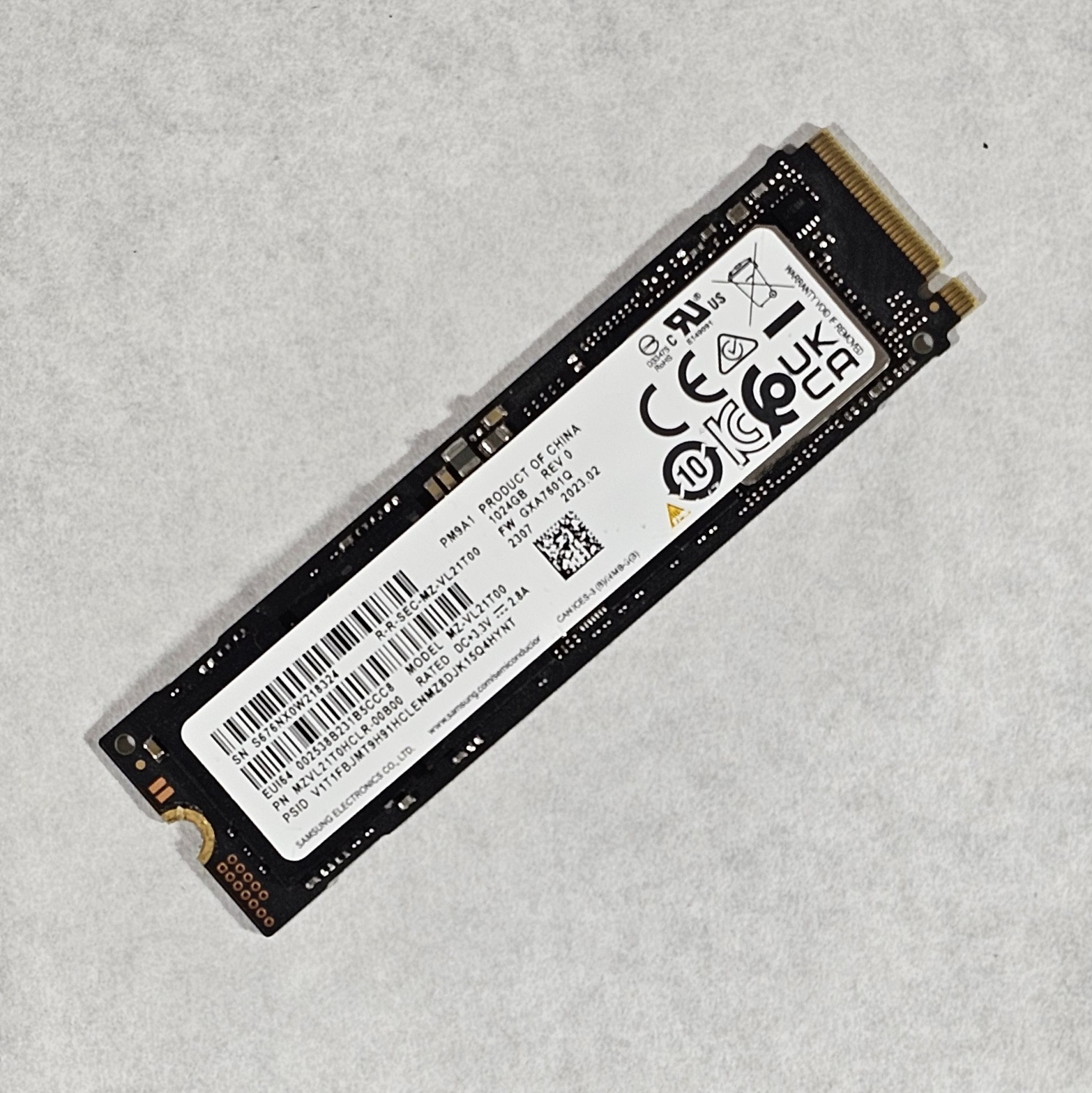 1TB NVMe M.2 SSD Gen4 Samsung