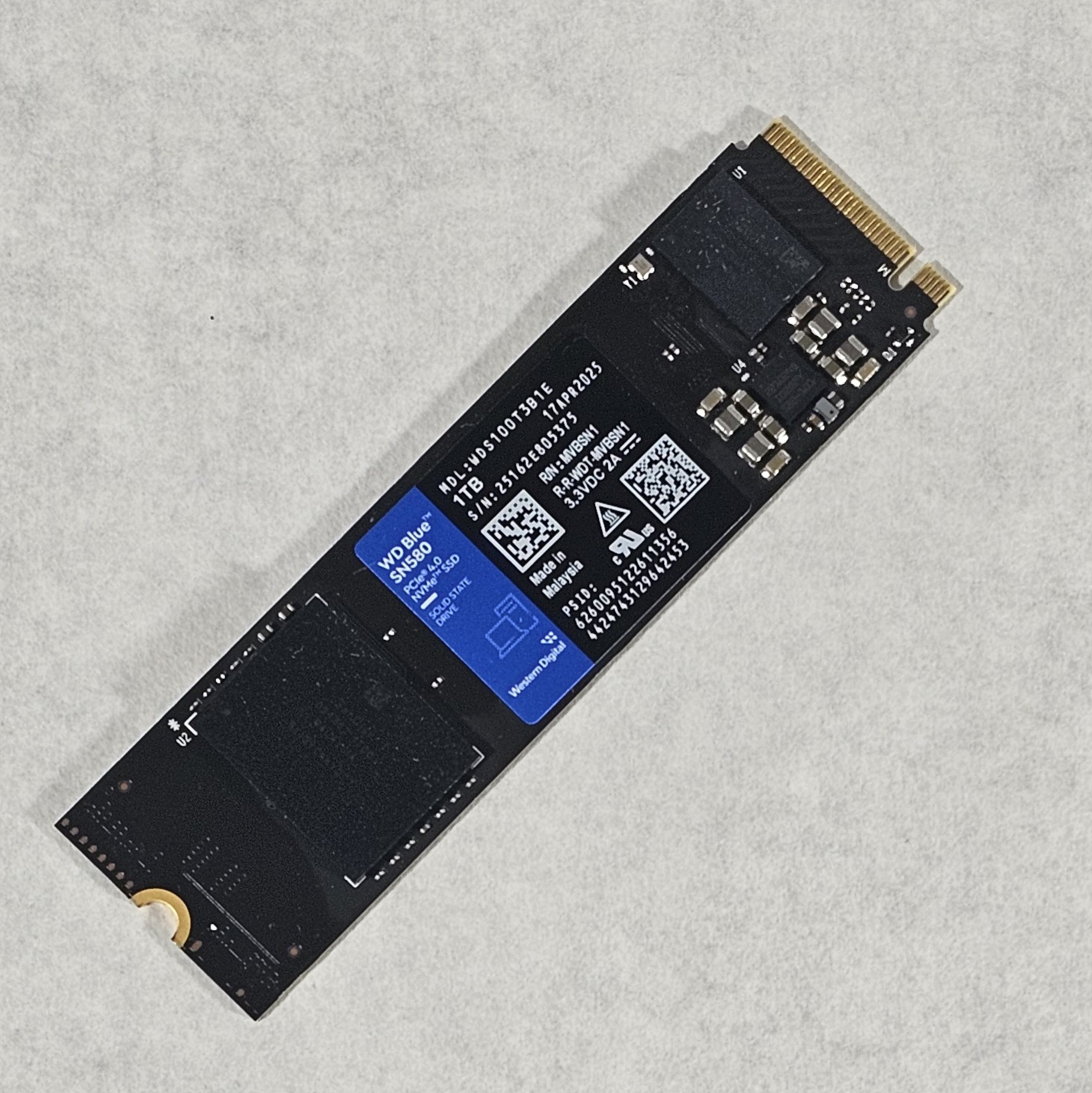 1TB NVMe M.2 SSD Gen 4 WD Blue SN580