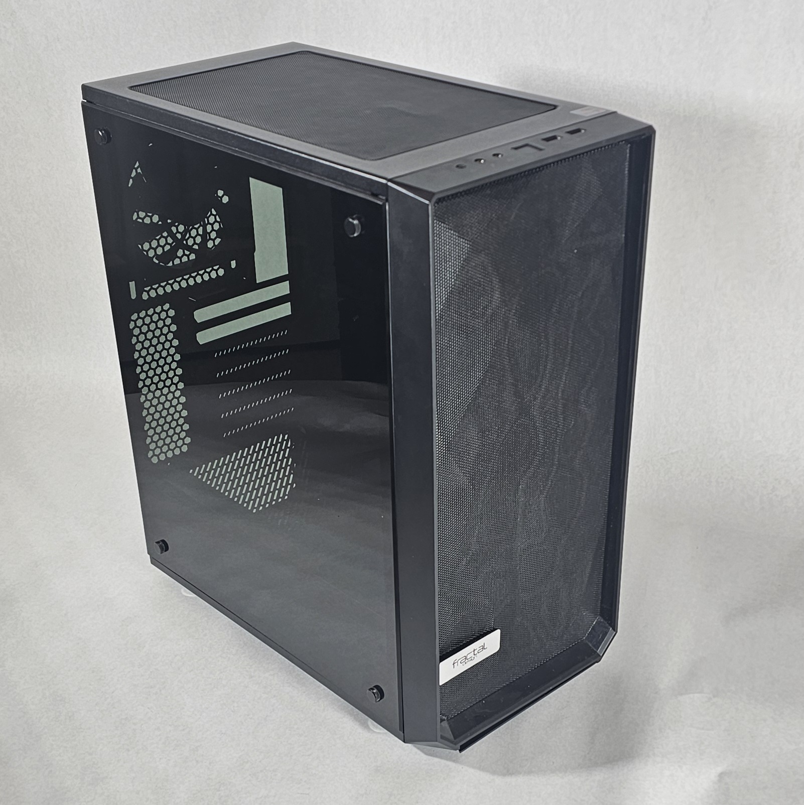 Fractal Design Meshify C Mid-Tower Case (Dark Tempered Glass, Black)