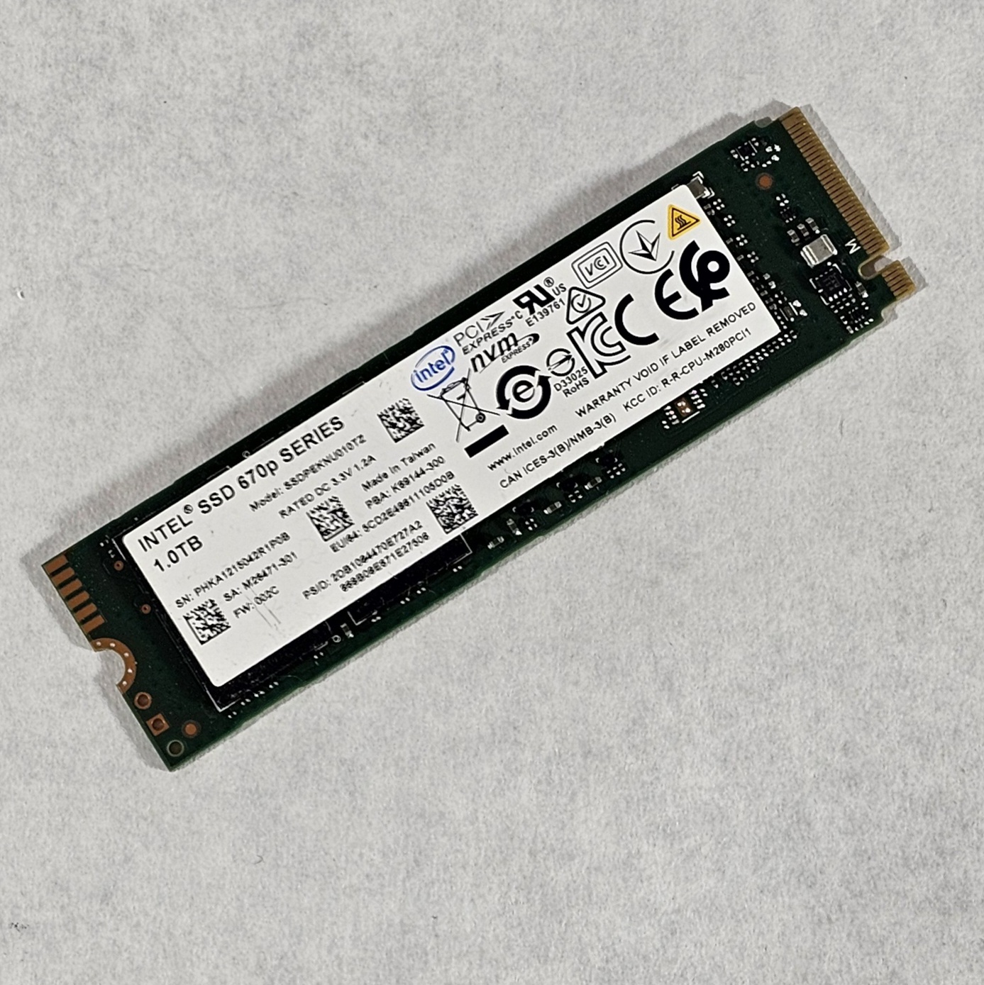 1TB NVMe M.2 SSD Intel 670p Series
