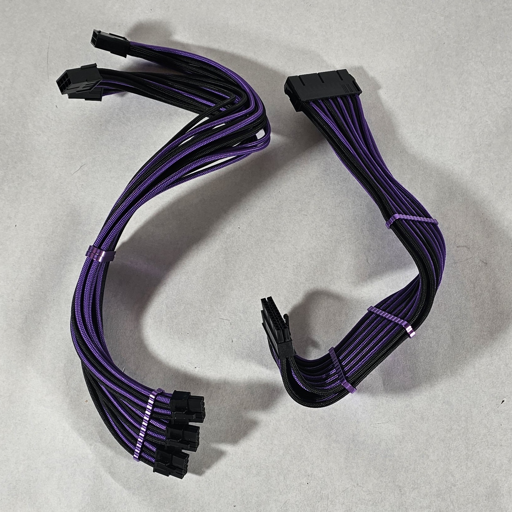 Purple GPU and CPU Extension Cables - Ready to Ship