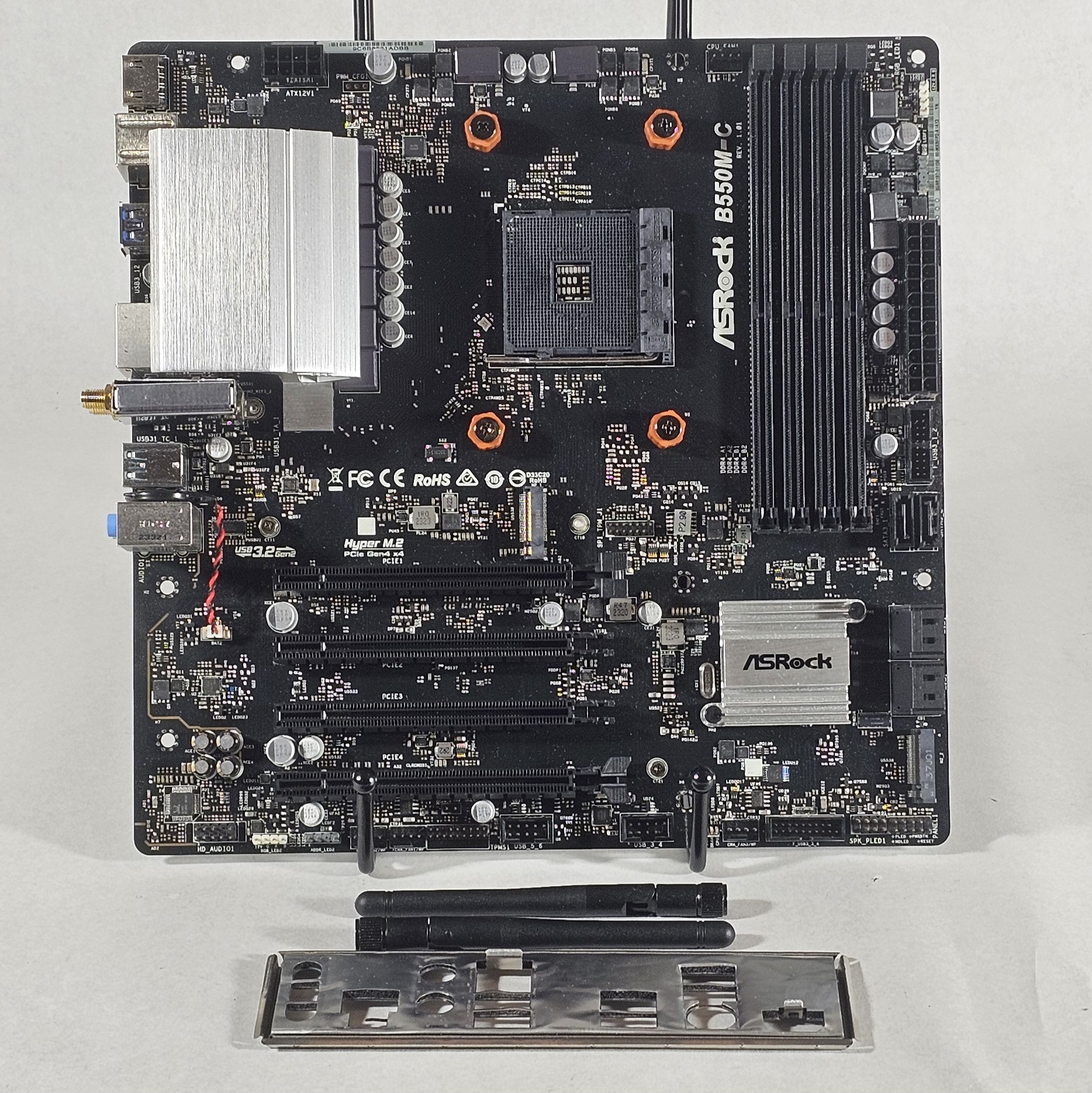 ASRock B550M-C AM4 WIFI DDR4 ATX Motherboard - Fully Tested
