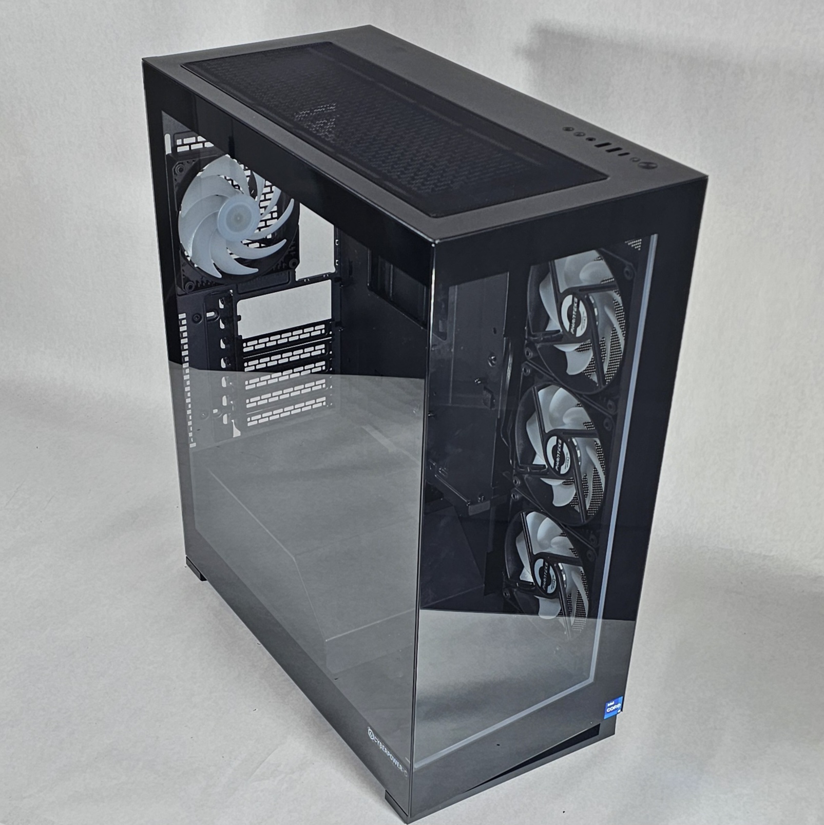 Cyberpower PC Case with 4 RGB Fans Tempered Glass