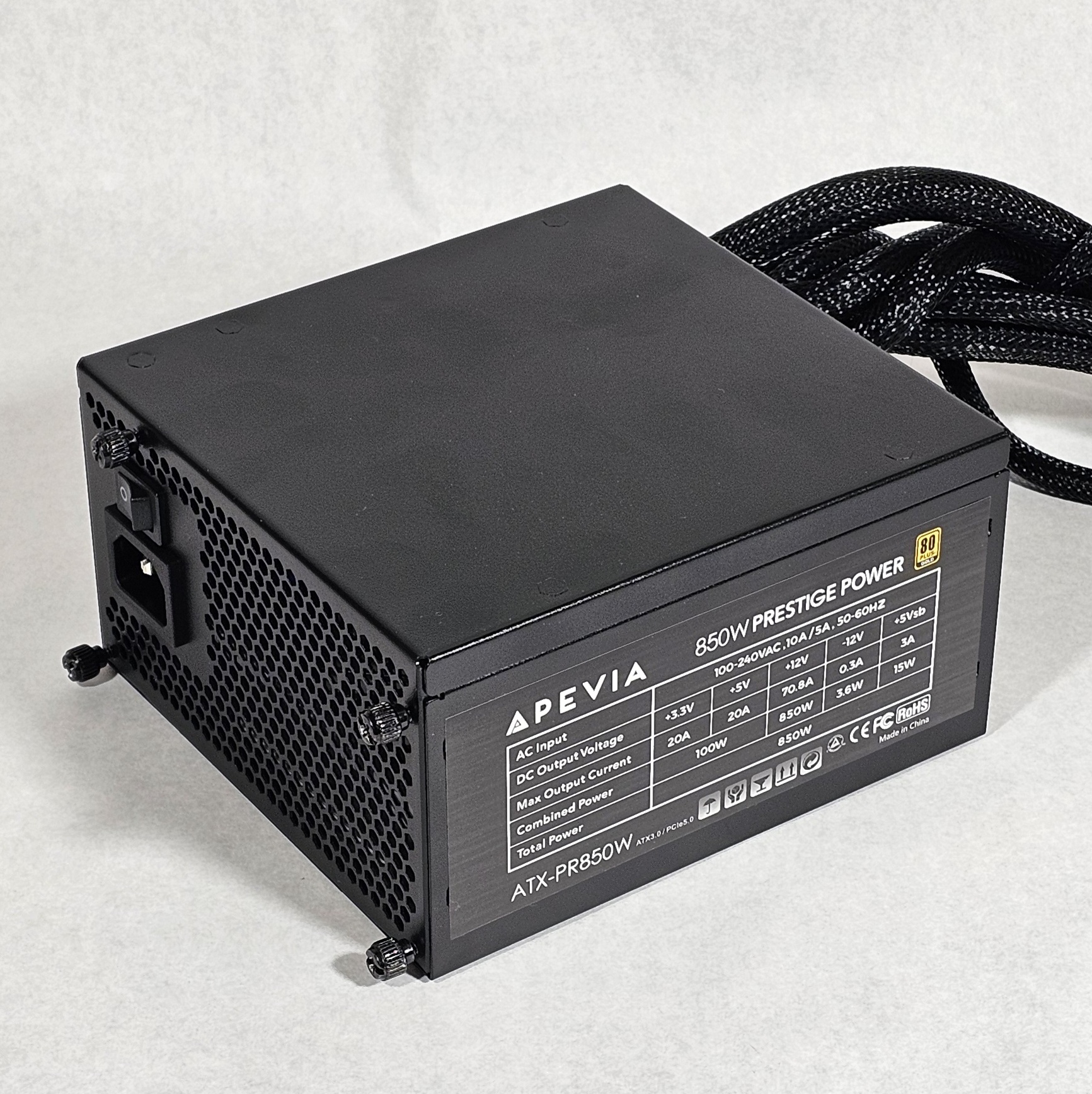 850 Watt PSU Power Supply Prestige Power 80+ GOLD - Fully Tested