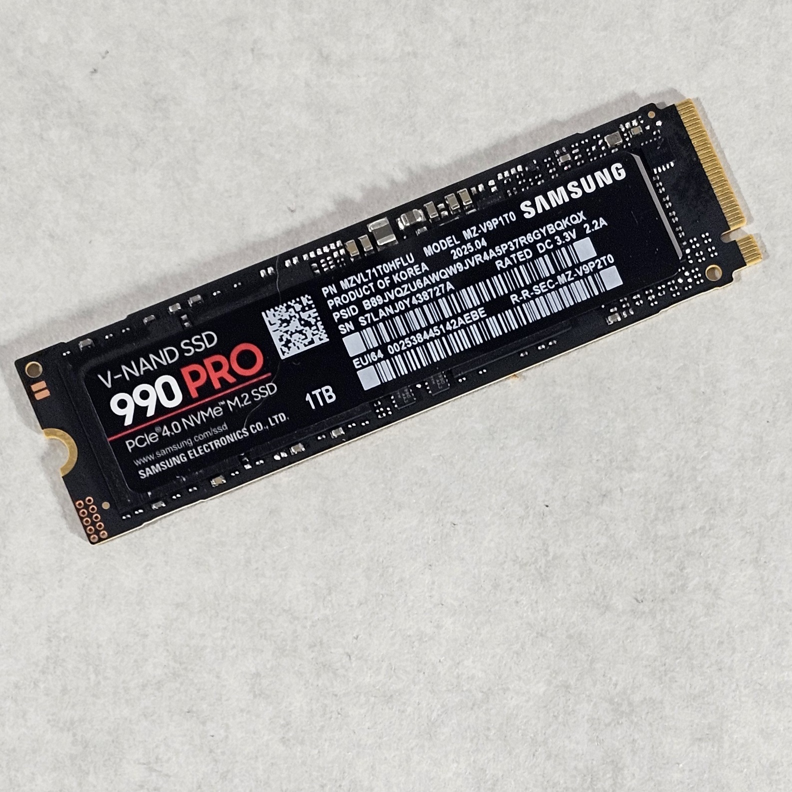 1TB NVMe M.2 SSD Samsung 990 PRO V-NAND