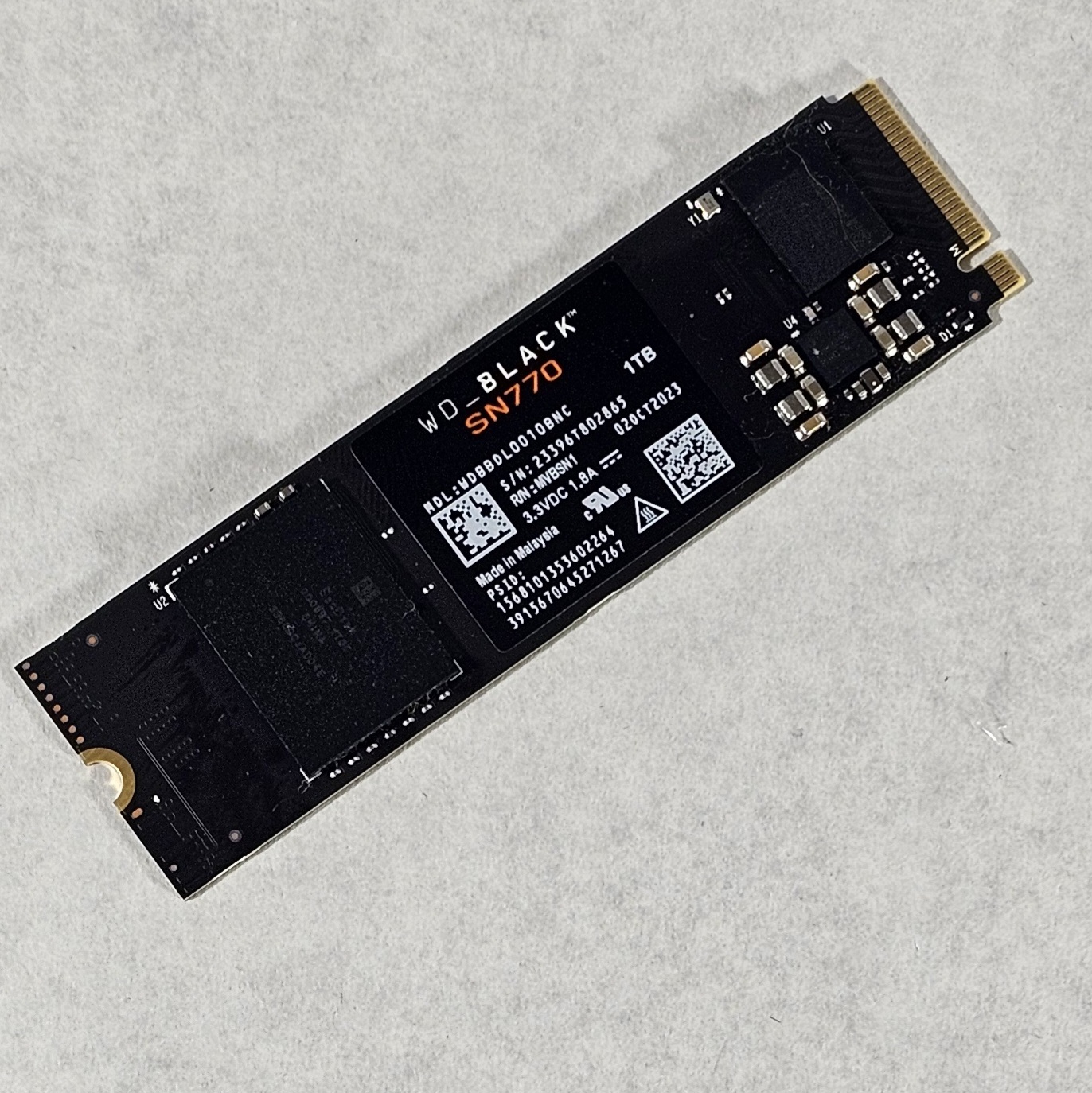 1TB NVMe M.2 SSD WD Black SN770