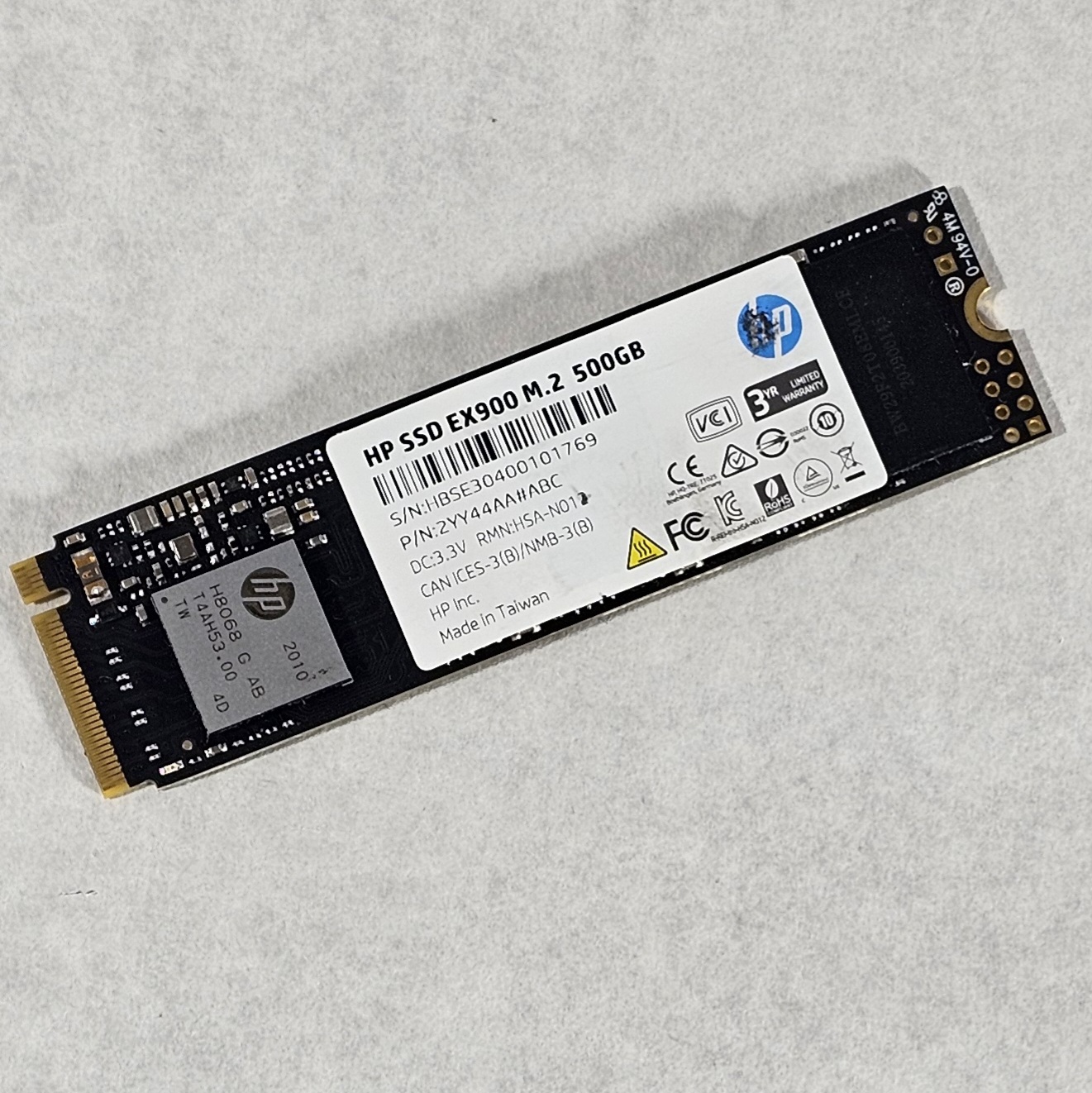 500GB NVMe M.2 SSD HP EX900
