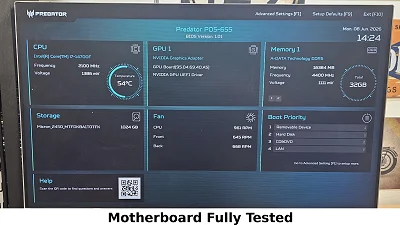Acer Predator IH67M-WH V1.0 LGA1700 DDR5 mATX Motherboard w/ WiFi & I/O Shield - photo 9