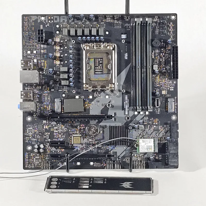 Acer Predator IH67M-WH V1.0 LGA1700 DDR5 mATX Motherboard w/ WiFi & I/O Shield