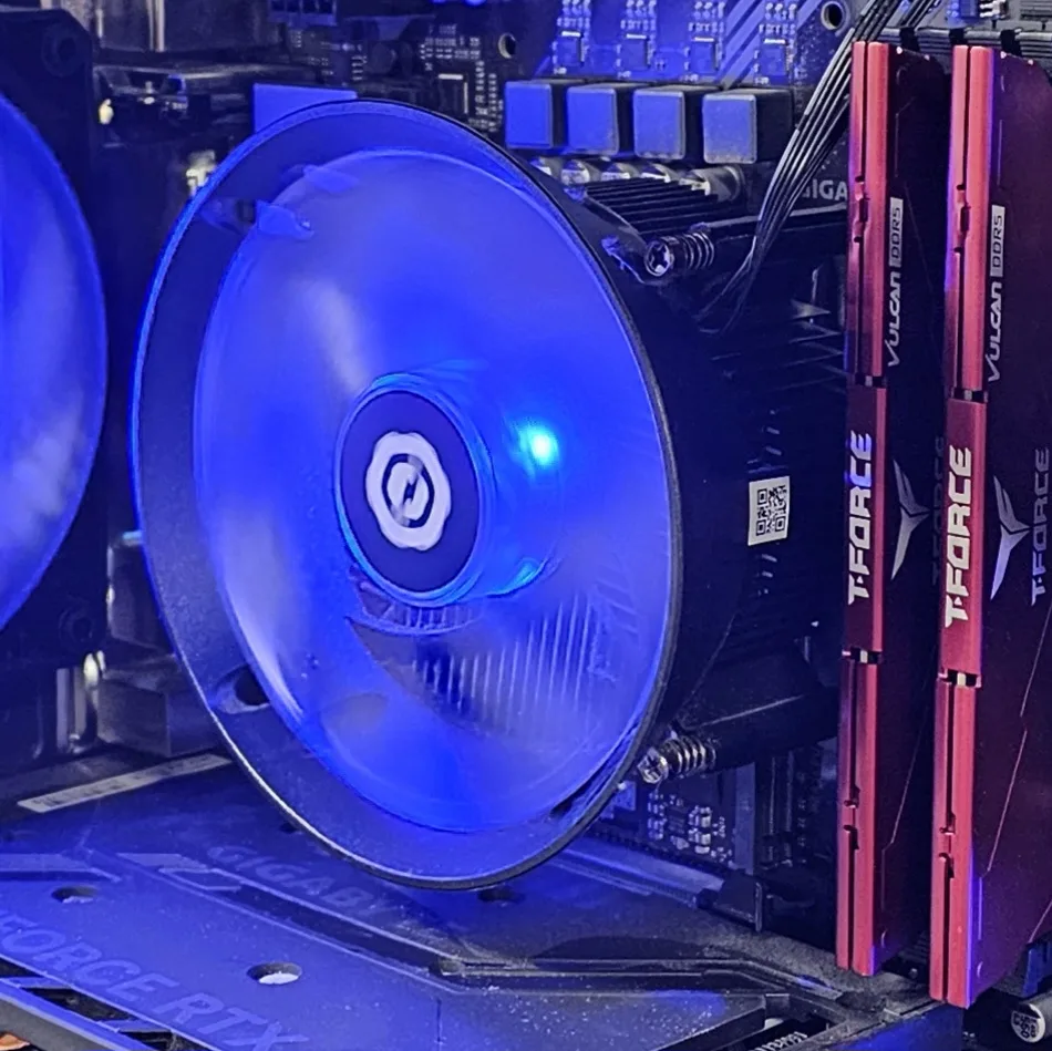 CPU Air Cooler with RGB LED Fan for Intel LGA1700