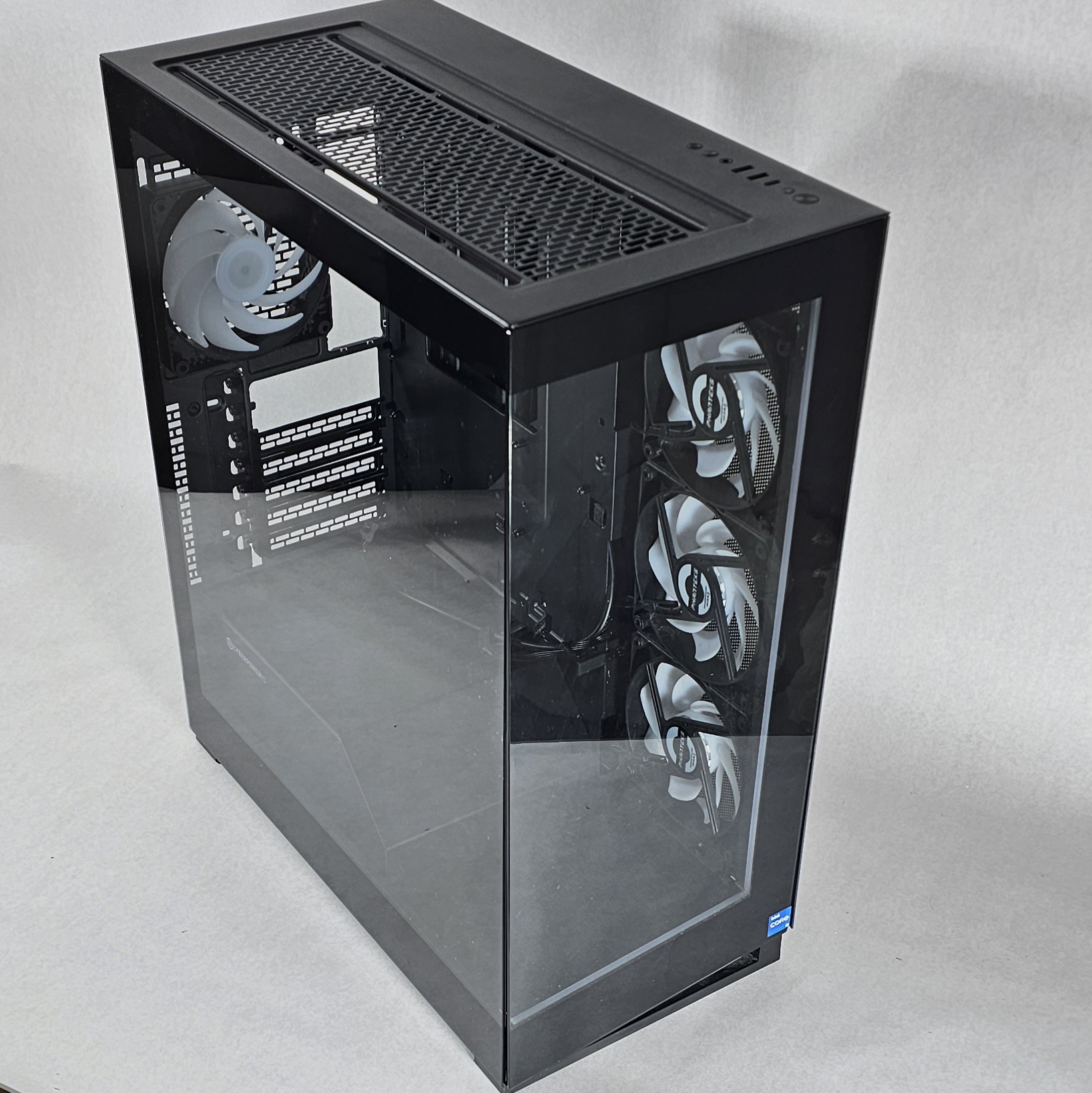 CyberPowerPC ATX PC Case with Tempered Glass and 4 RGB Fans
