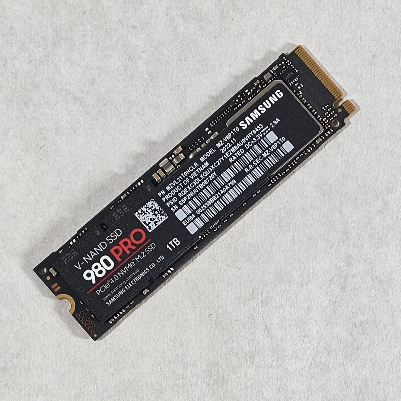 1TB NVMe M.2 SSD Samsung 980 PRO