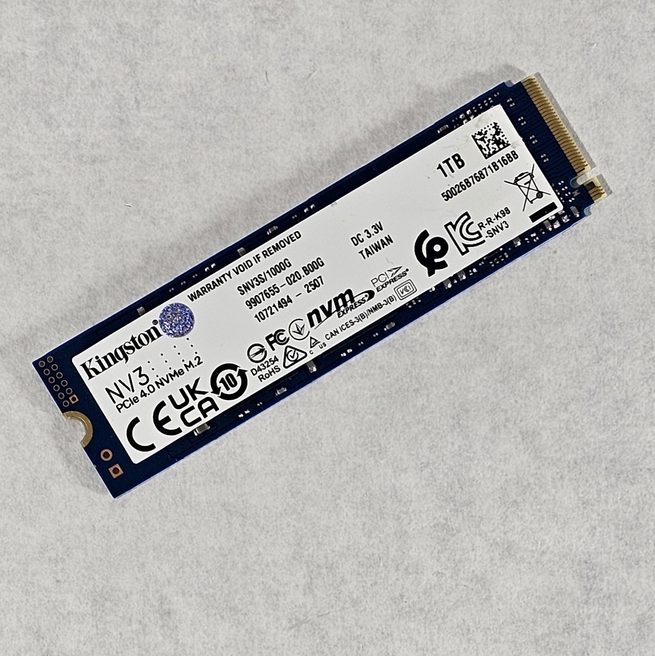 1TB NVMe M.2 SSD Kingston SNV3S1000G