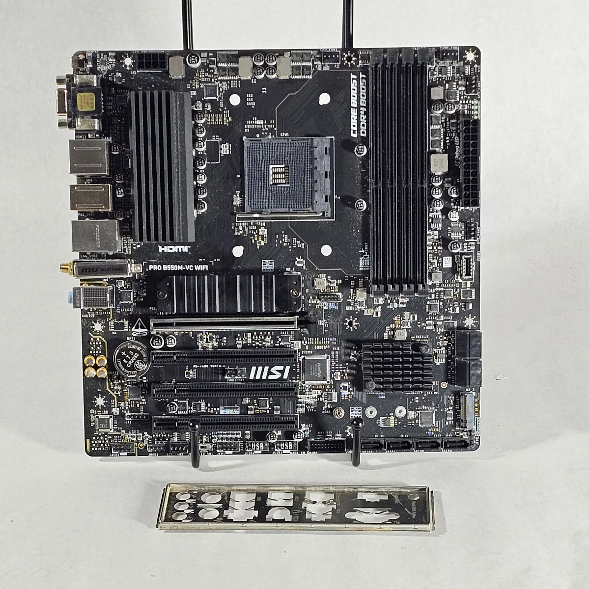 FOR PARTS ONLY: MSI B550M PRO B550M-VC WIFI AMD AM4 DDR4 mATX Motherboard