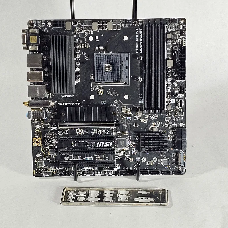 FOR PARTS ONLY: MSI B550M PRO B550M-VC WIFI AMD AM4 DDR4 mATX Motherboard