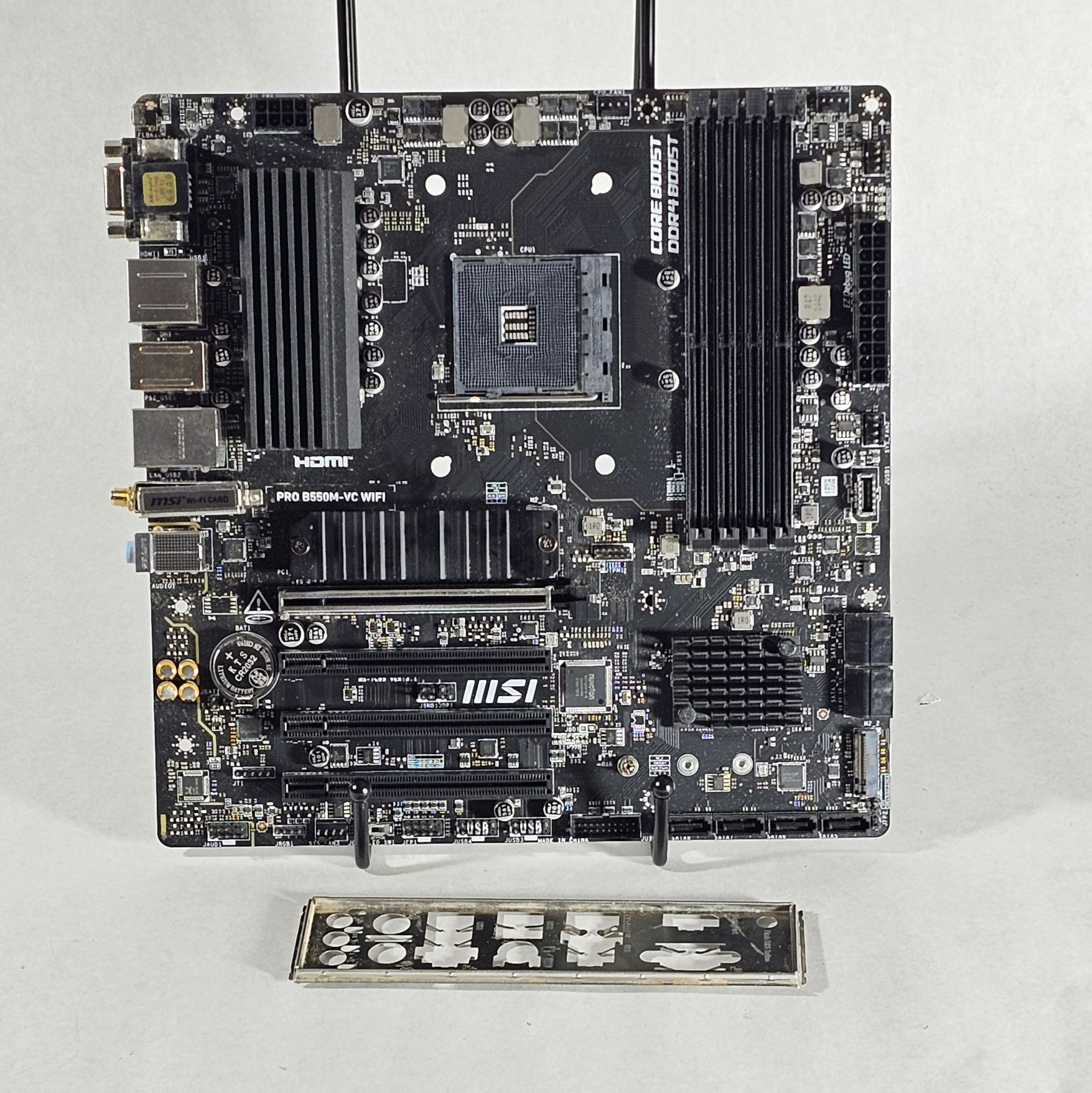 FOR PARTS ONLY: MSI B550M PRO B550M-VC WIFI AMD AM4 DDR4 mATX Motherboard