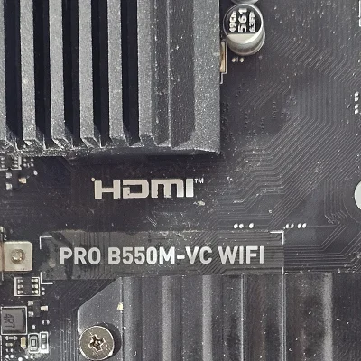 FOR PARTS ONLY: MSI B550M PRO B550M-VC WIFI AMD AM4 DDR4 mATX Motherboard - photo 8