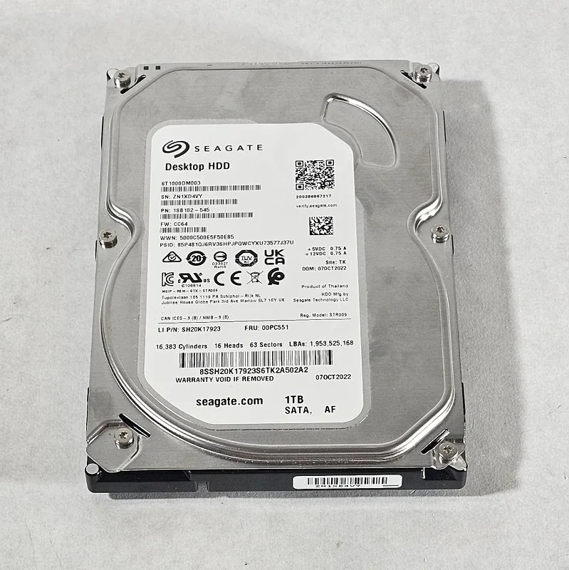 1TB 3.5" Hard Drive Seagate Desktop HDD ST1000DM003