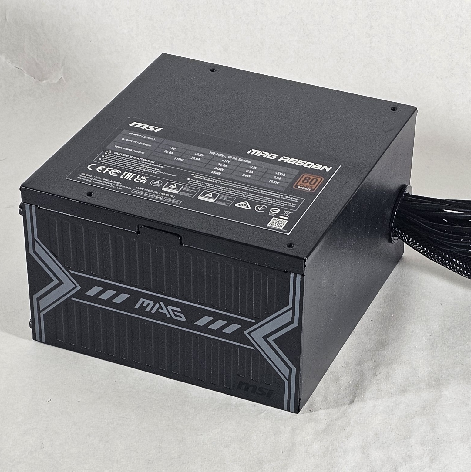 650 Watt PSU MSI MAG A650BN 650W Power Supply