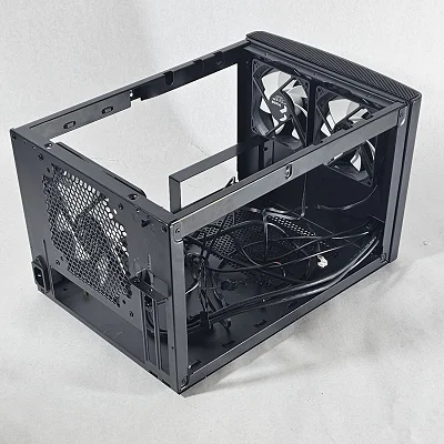 Black ITX PC Case w/ 3 Fans - photo 3