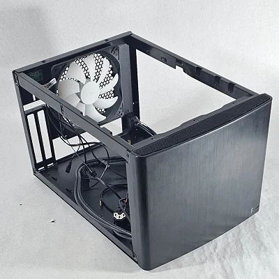 Black ITX PC Case w/ 3 Fans - photo 4