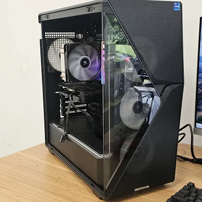 Black iBUYPOWER Slate 5 MR PC Case with Tempered Glass w/ 4 Fans - photo 9