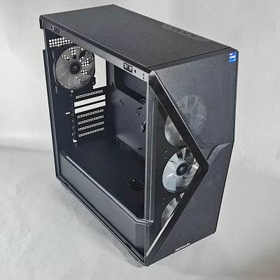 Black iBUYPOWER Slate 5 MR PC Case with Tempered Glass w/ 4 Fans - photo 4